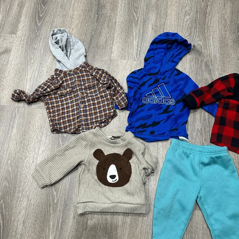 5 Pieces Baby Boy 9 Months Various Mixed Brands‎ Outerwear Heavy Clothing Lot